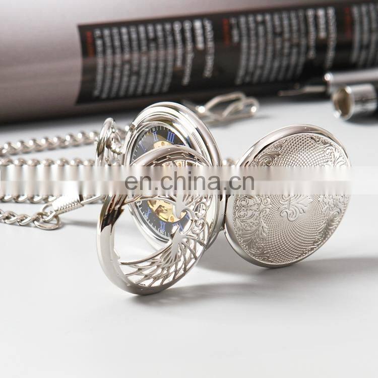 GOHUOS Luxury hand winding mechanical pocket watches for men private label mechanical watch