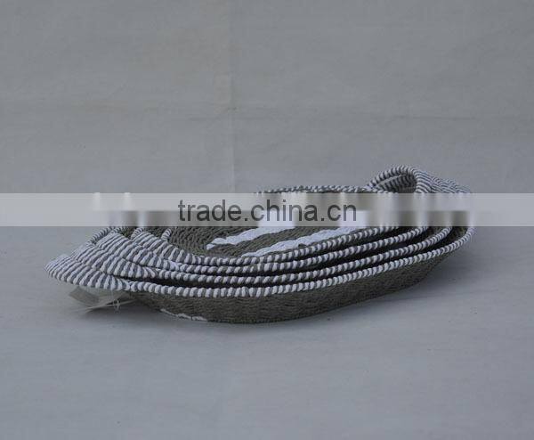 set of 4 cheap handwoven paper rope baskets