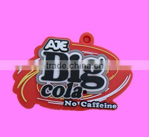 Soft PVC keychain, promotional keychain, 2D/ 3D custom key chain
