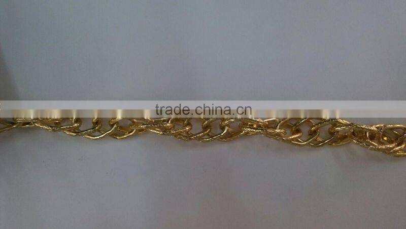 Golden Chunky Aluminium Curb Chain