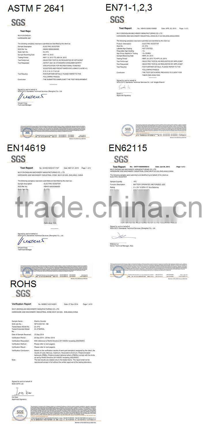 High quality front two wheels kids scooter