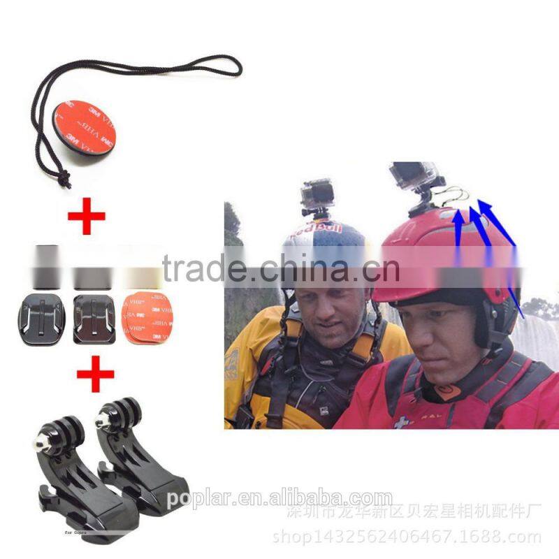 15-in-1 GoPros accessory kit for Gopros Hero2/3/3+/4/4 Session with L Size Carring Case