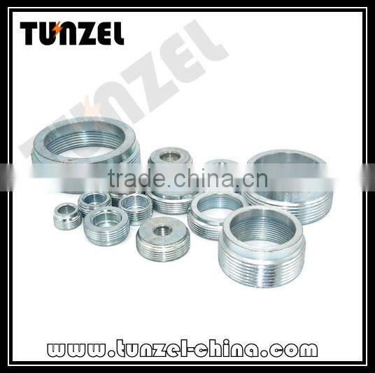 Electrical IMC Conduit Fittings Zinc Plated Steel Reducing Bushing , Threaded Reducer