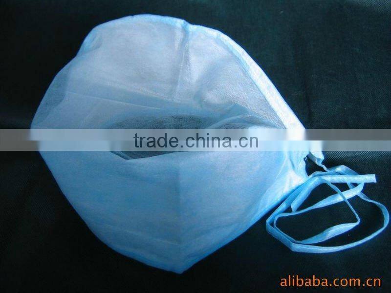 Disposable PP non woven hair surgical doctor caps colorful with ties