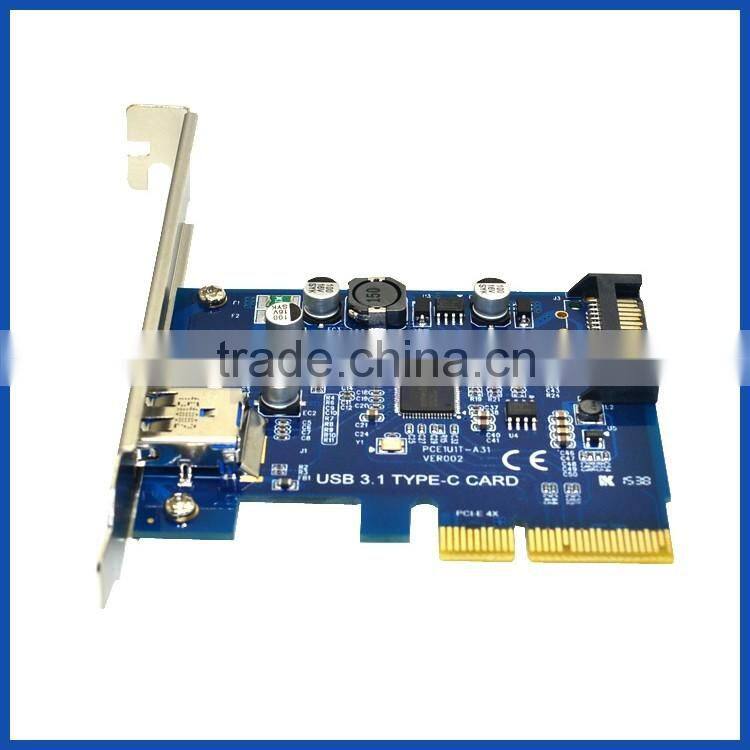 PCI-E Express Card USB 3.1 Type-C and Type-A PCI Express Card Gen II (10 Gbps) for Desktop PC