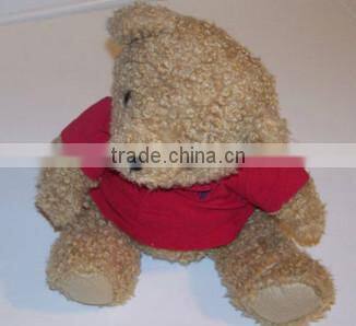 red teddy bear plush toy/plush teddyplush teddy bear in red shirt