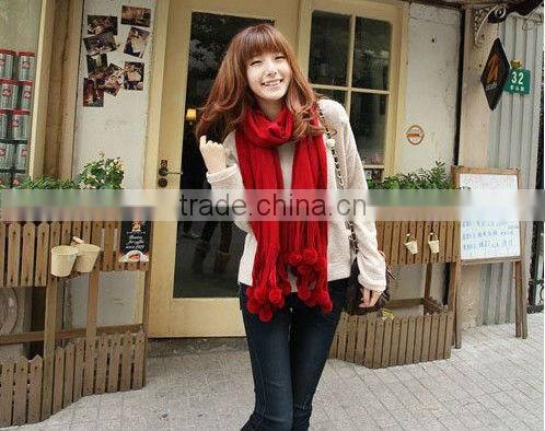 2013 Women Fashion Ball Plain Scarf