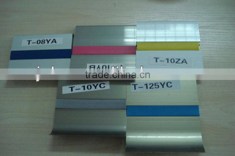 80mm high fire retardant silver brushed aluminium skirting board