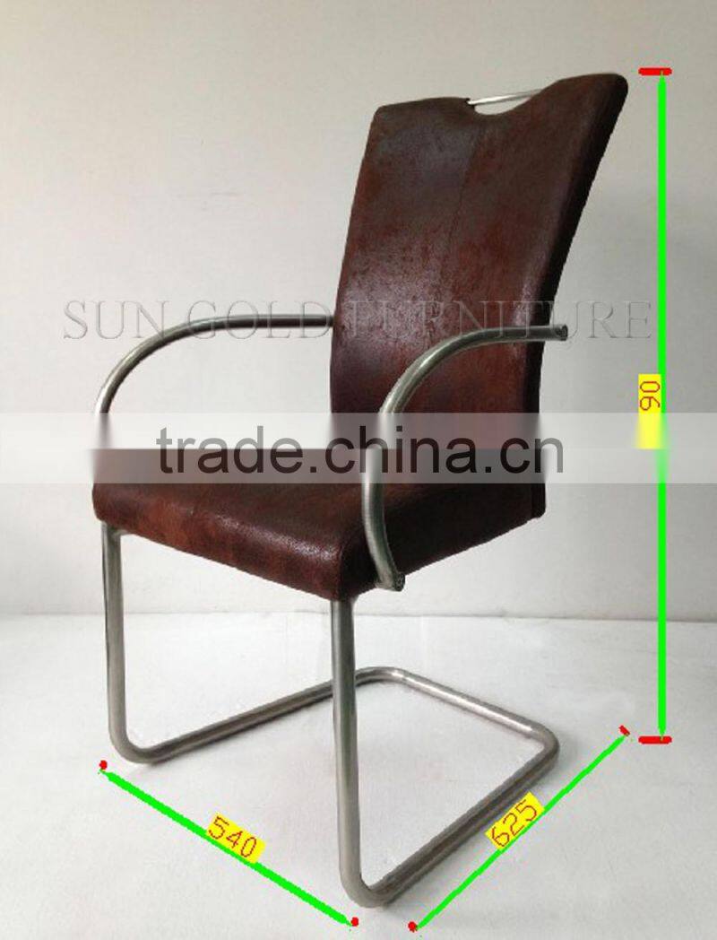 2014 Hot sale stainless steel leather dining chair (SZ-DC040)