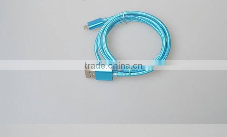 Top Selling Products 2015 Wholesale Nylon Braided USB Charger Cable for Android Mobile Nylon Braided Micro USB Data Cable