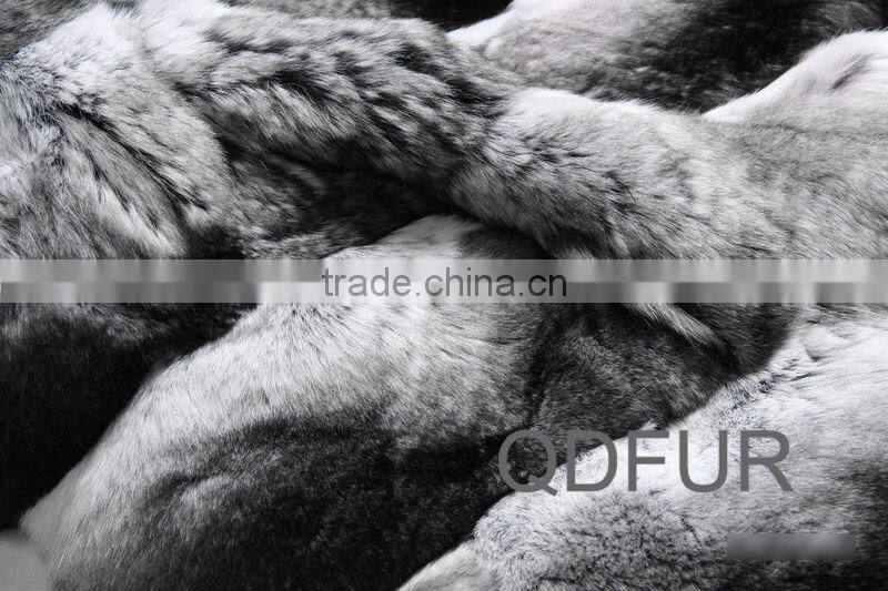 QD23119 100% European Top Quality Fashion Warm Women Chinchilla Fur Coat/Long Style