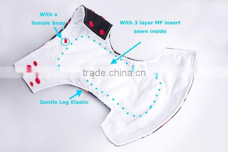 Newest hot sale AnAnBaby cloth aio diapers eco cloth nappies