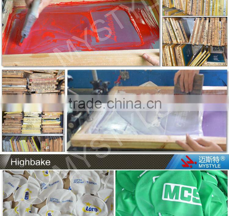 Eco-friendly adult customized swimming caps silicone