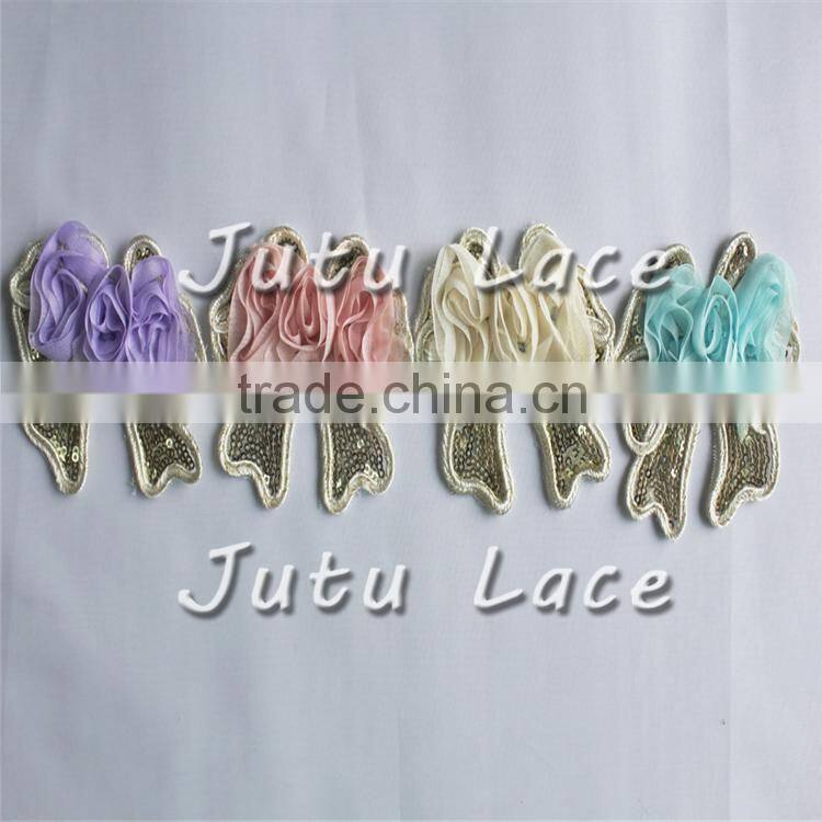 IN Stock 5 INCH shabby fabric flowers Hair BOW Accessory