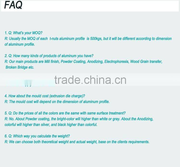 Custom made aluminum parts extrusion heat sink