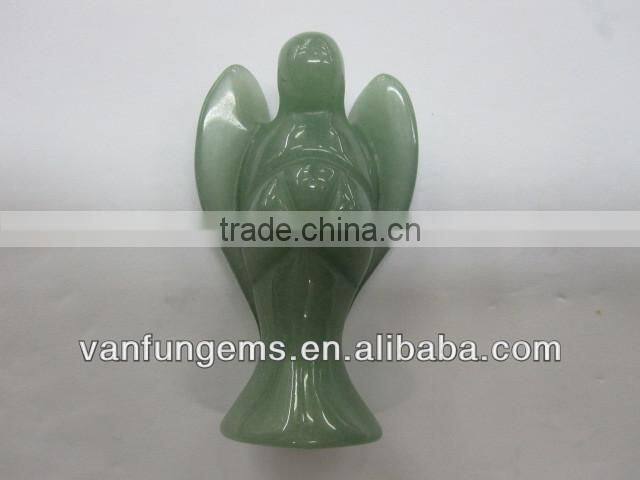 Wholesale carved Angle Carved Green Aventurine Angle
