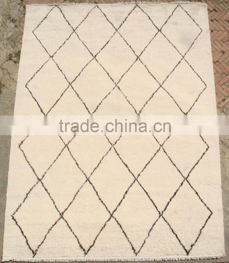 Panda pattern woollen carpet