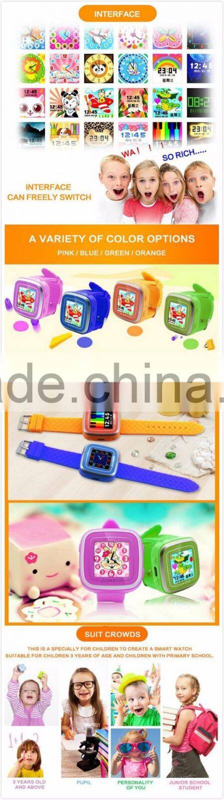 HOT 1.5 inch Digital Kids Preschool Learning Games Peodometer USB Rechargeable Alarm Timer Stopwatch Kids Smart Watch