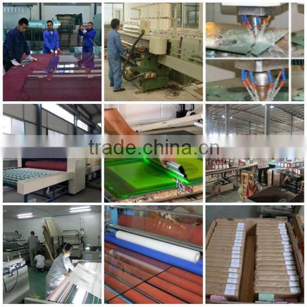 Chinese glass 6mm step shaped Tempered glass for Lamp Cover