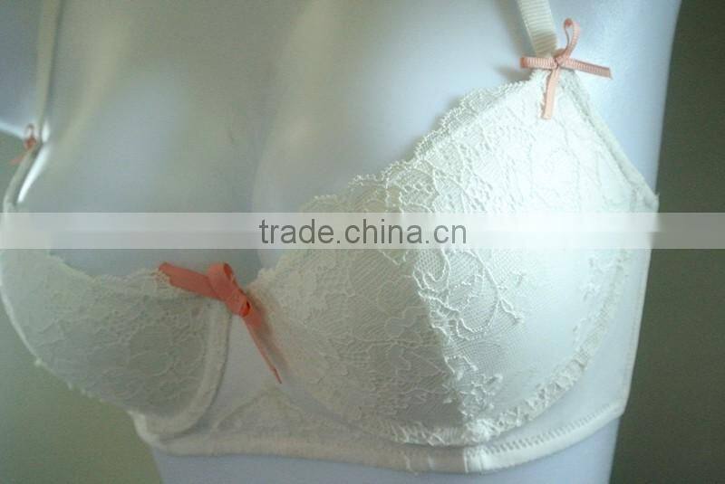 Alibaba White Stock Bras Wholesale Push Up Bra in China