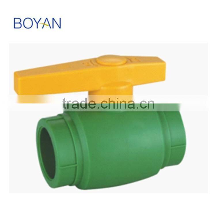 China Factory BOYAN zhejiang green plastic ppr compact ball valve