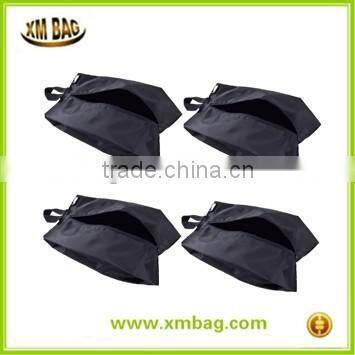 Portable Waterproof Nylon Travel Shoe Bag with Zipper Closure