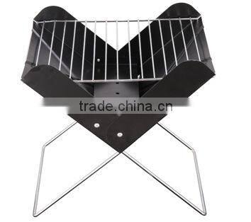 Outdoor portable charcoal foldable bbq grill