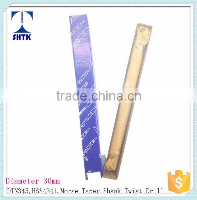 Taper Shank Twist drill Bit, Dia 30mm, Black Finished, Drill bit