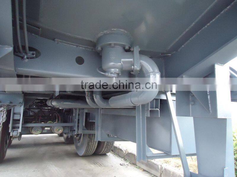 Factory supply 3 axle tanker aluminium alloy fuel tank trailer