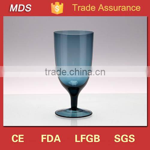 Drinking whisky glass type colored thick bottom slanted glass tumbler