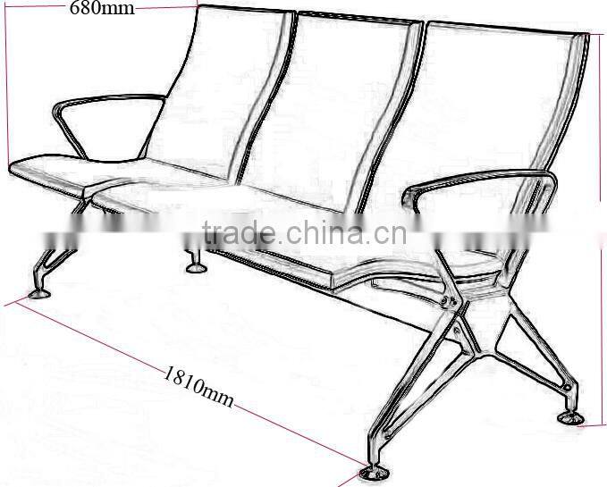 SJ9065F hot sale PU waiting room chair