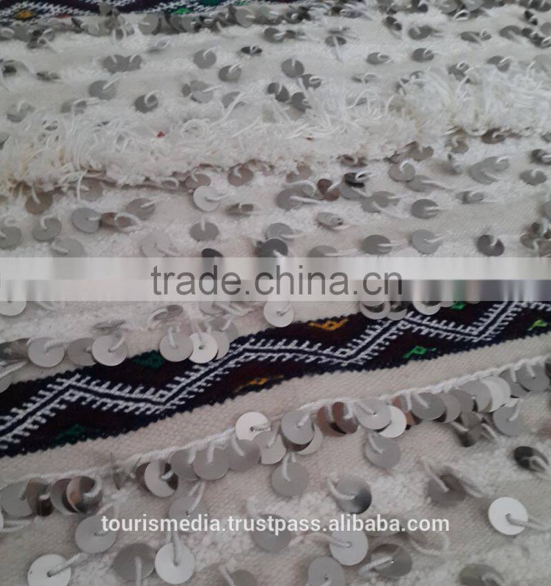 Vintage Moroccan wedding blanket 240cm x 142cm wholesale of handira