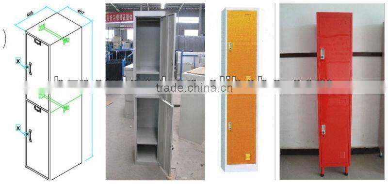 metal double door locker for clothes,bedroom cabinet,T-02