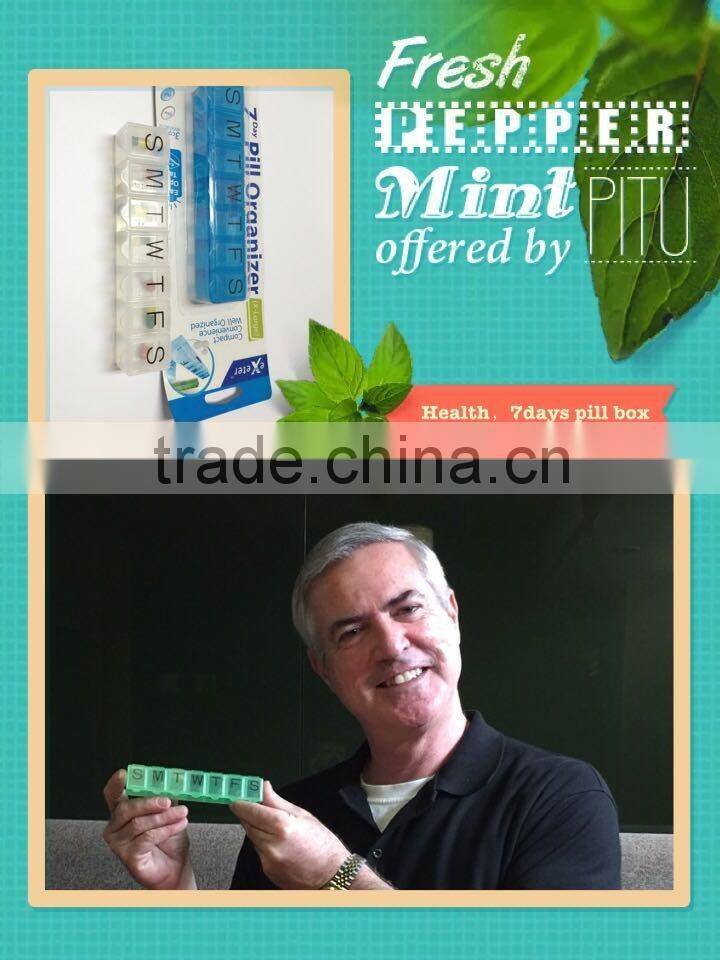 one week 7case plastic pill container