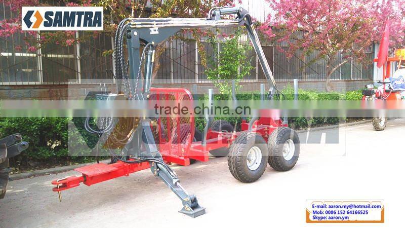 ZM8006 Log Trailers with Grapple, Forest Trailer