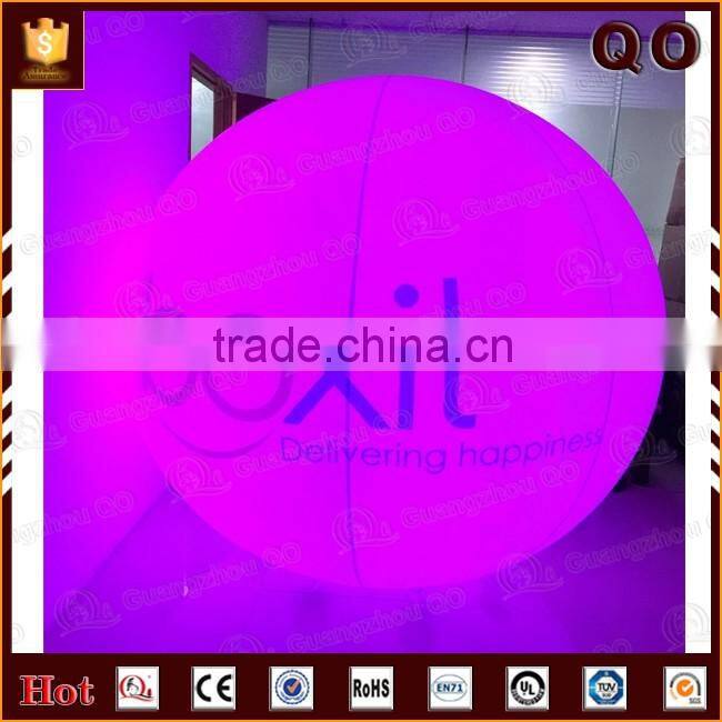 Attractive design RGB color giant custom inflatable helium light balloon