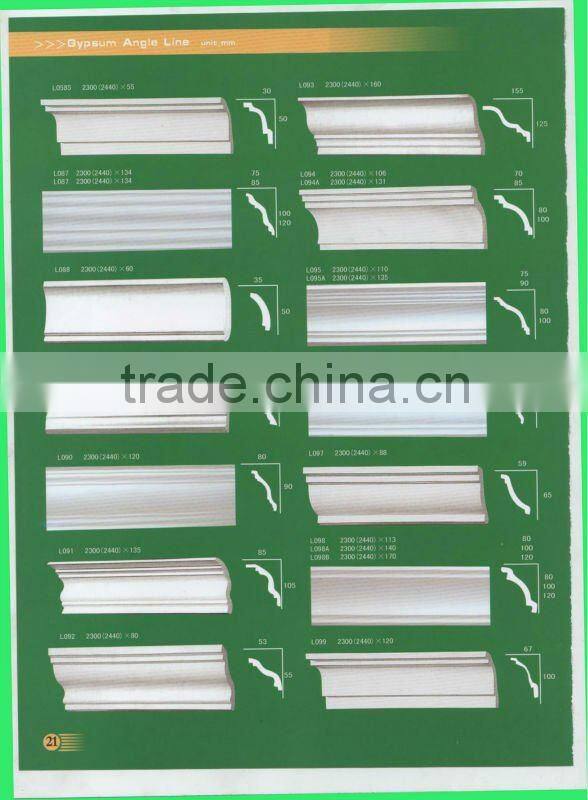 glass fiber reinforced gypsum cornice for ceiling