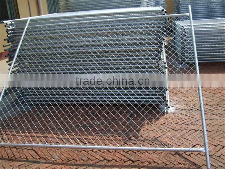 Australia standard building hot dipped galvanized steel tube temporary chain link fence