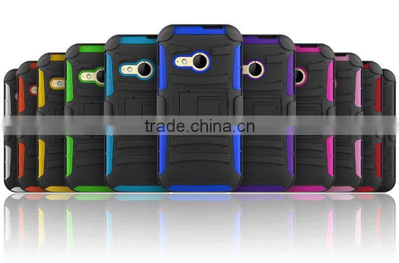 For HTC One M8 mini hybrid shockproof holster cover