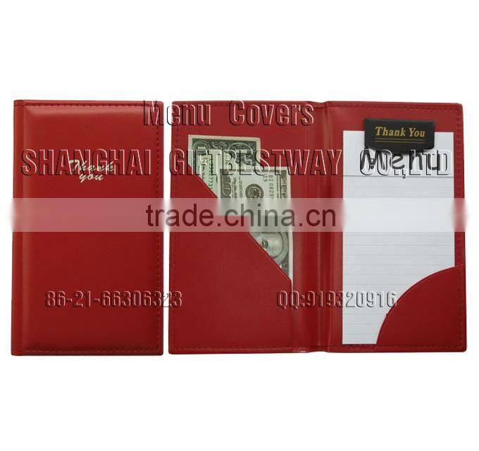 Black restaurant bill presenter with high quality