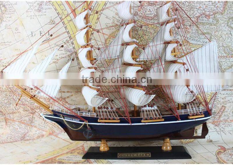 HOT sale handcrafted desk decor fishing sailing boat decor gift