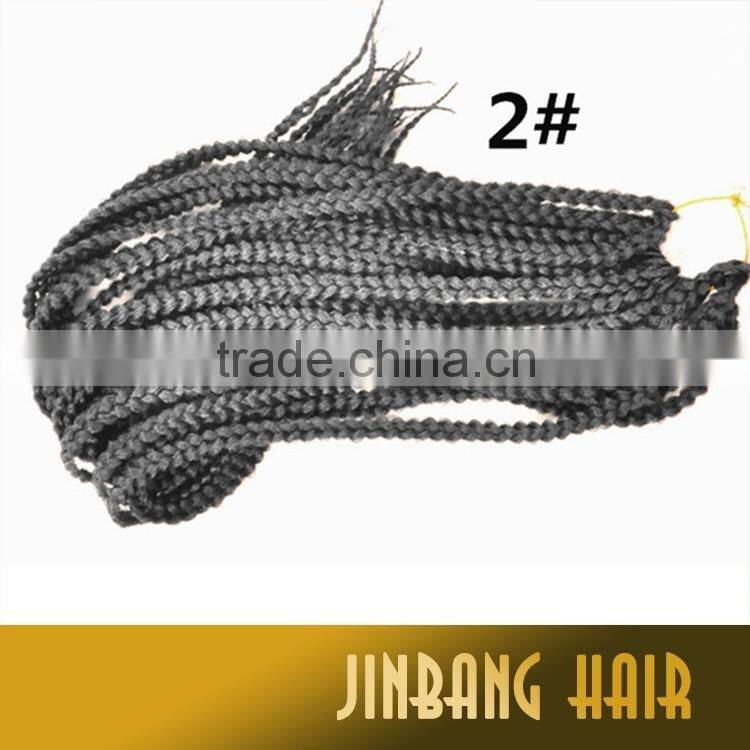 High quality free modeling synthetic hair 24inch 120g cubic twist senegalese twist braid