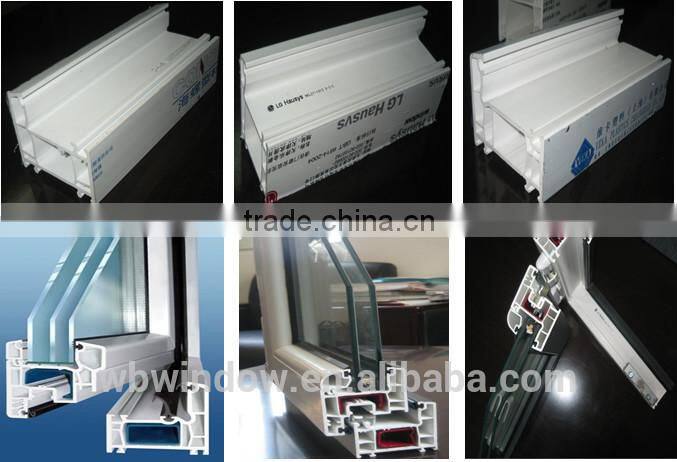 PVC/UPVC material frame tilt and turn glass windows ,PVC/UPVC grilles design opening windows