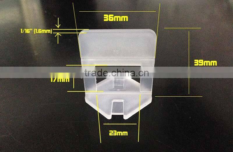 Plastic medium tile leveling system