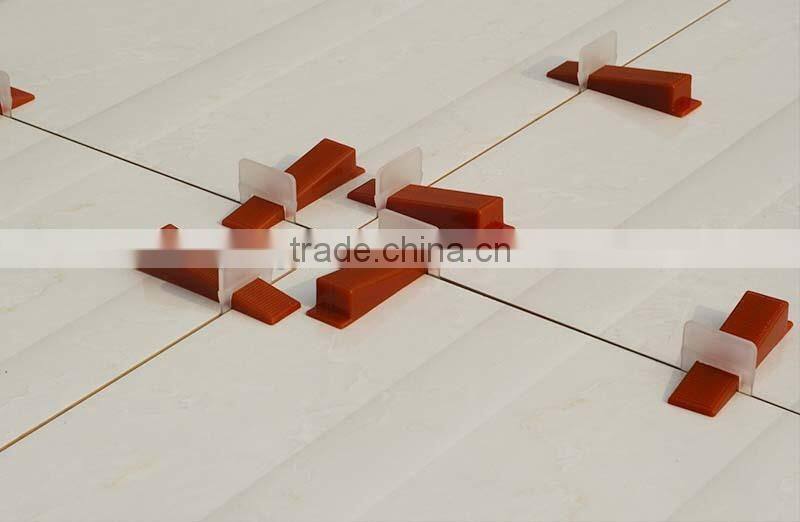 Plastic medium tile leveling system