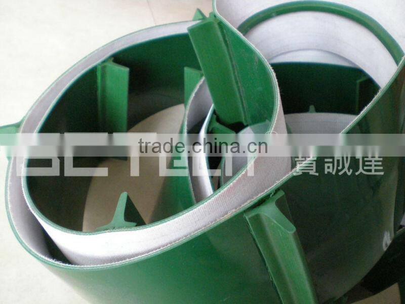 PVC Conveyor Belt With Guide Belt & Cleats