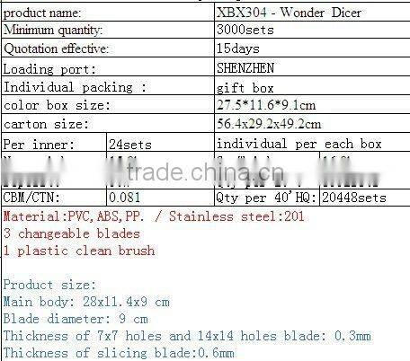 2015 PLASTIC 3WAY VEGETABLE SLICER /VEGETABLE CUTTER