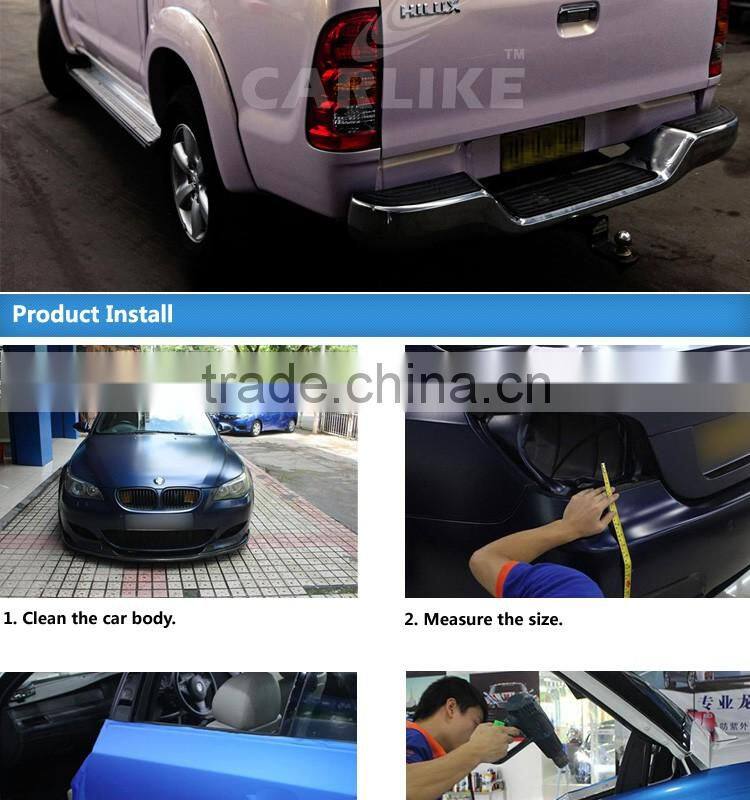 CARLIKE Brand Chameleon Pearl White Glossy PVC Film Red For Car Sticker