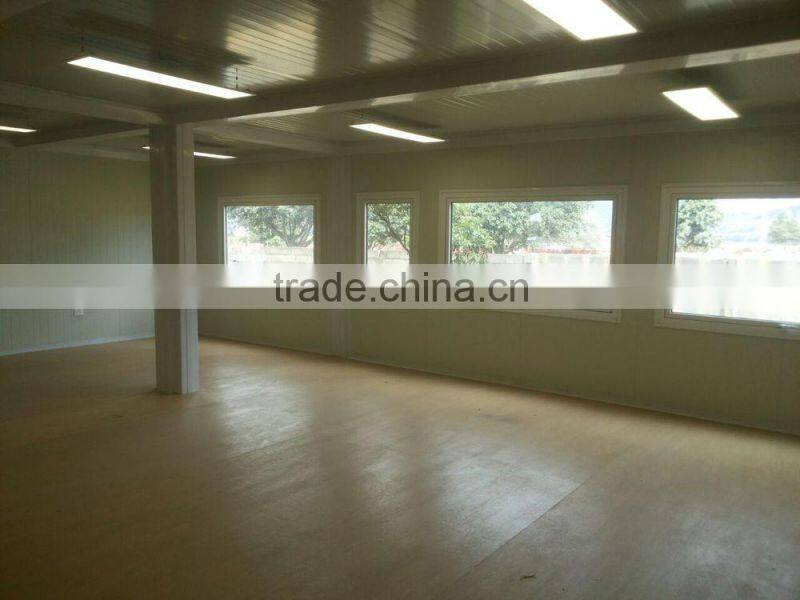 large glass window office