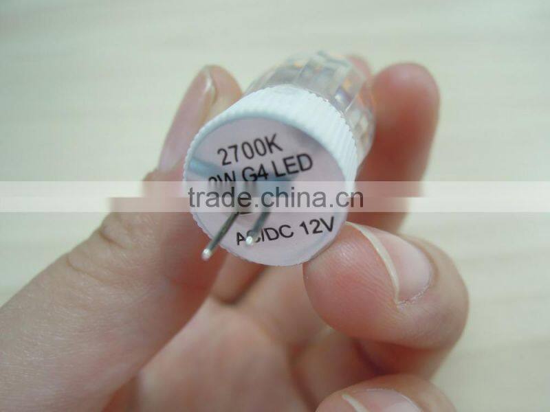 CE RoHS New model G4 3W 300lm non dimmable 12V LED G4